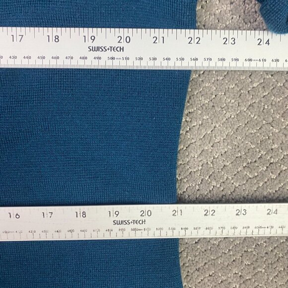 Talbots Merino Wool Sweater Blazer Women 1XP Petite Teal - Picture 6 of 12